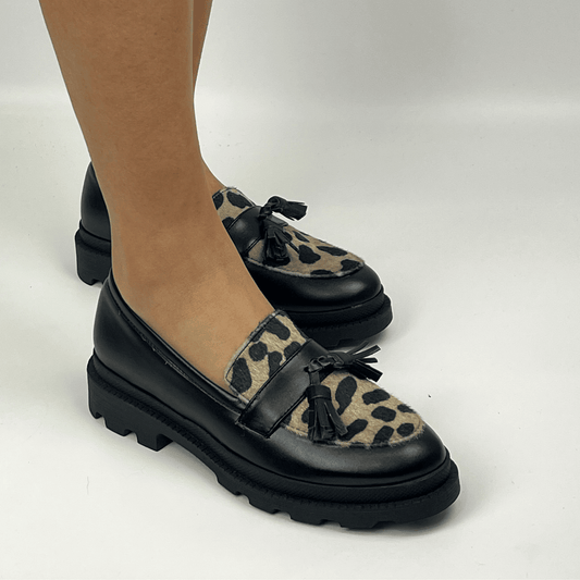 MORABLU 3469/FC SOL SOFT NERO / LEOPARDO BEIGE