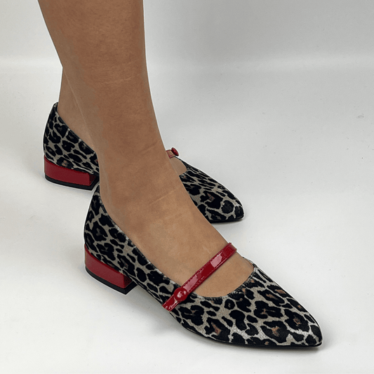 MORABLU 3495 GIAGUARO BEIGE / VERNICE ROSSA