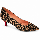 Décolleté Donna Giaguaro Beige Tacco Rosso 50 mm - Art 3794