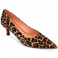 Décolleté Donna Giaguaro Beige Tacco Rosso 50 mm - Art 3794
