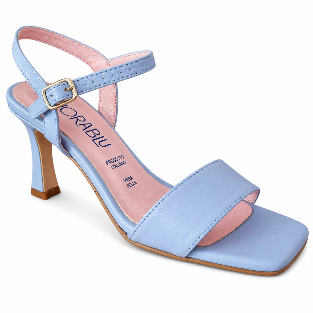 Morablu 3877 Sol Soft Celeste Sandalo Tacco 70