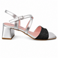 Morablu 3179 Sandalo Argento Glitter Canna Fucile Tacco 50