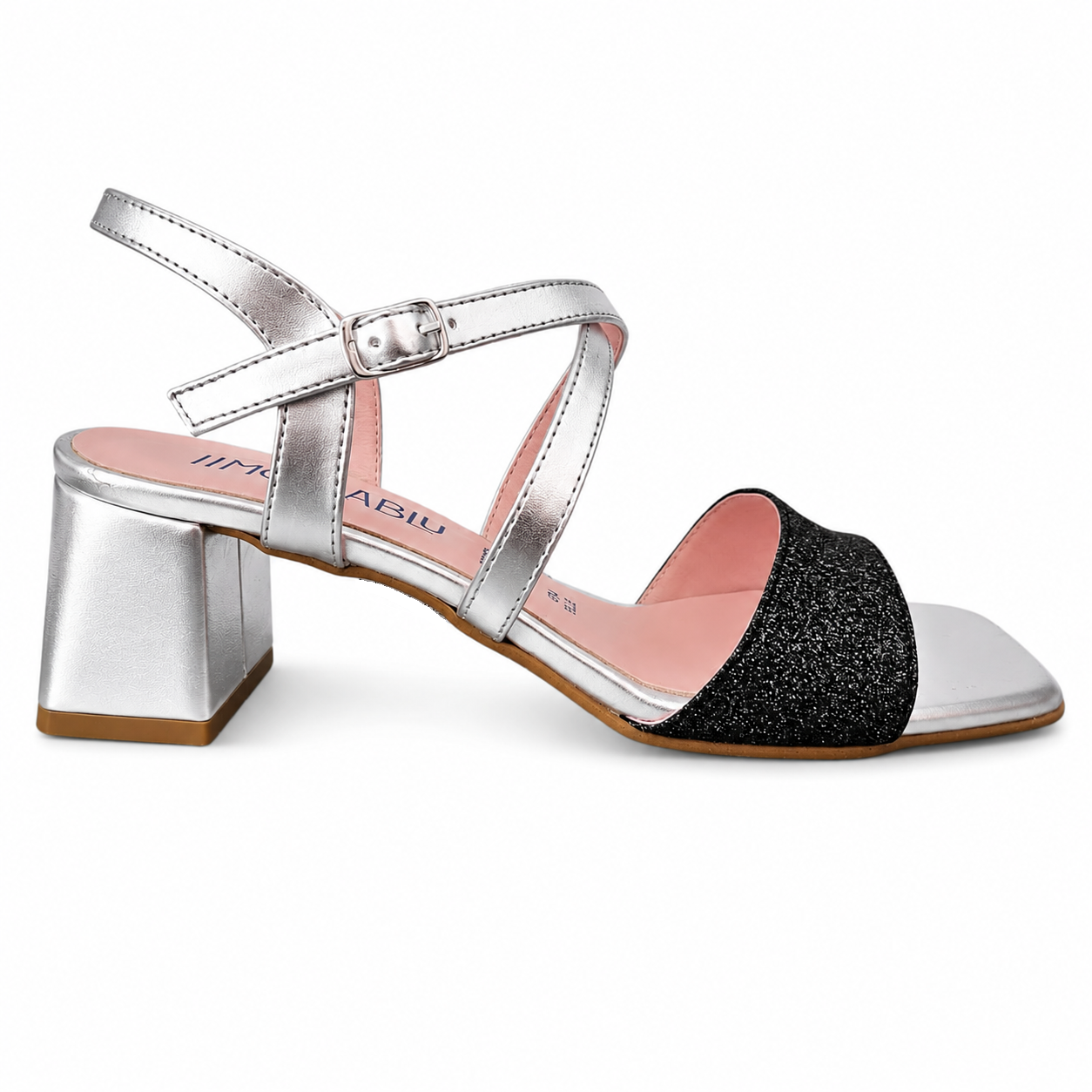 Morablu 3179 Sandalo Argento Glitter Canna Fucile Tacco 50