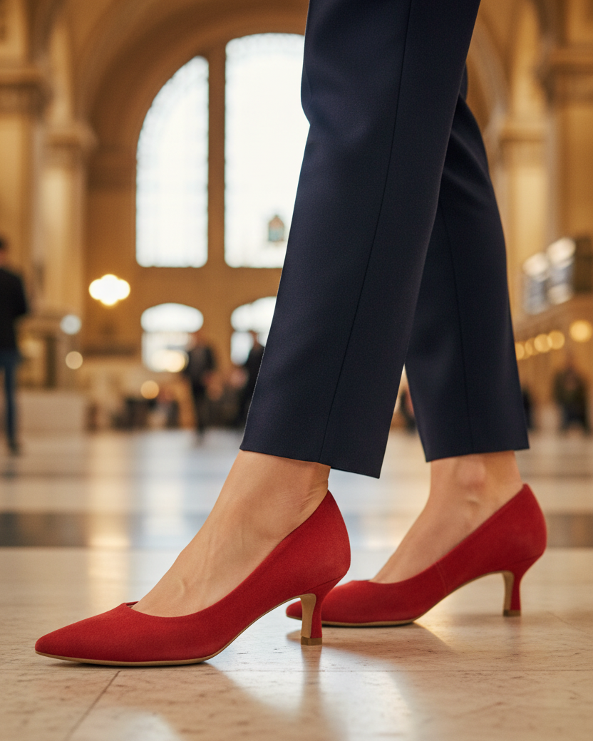 MORABLU 3861 CAMOSCIO PELLE ROSSO TACCO 50