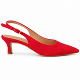 MORABLU 3861 CAMOSCIO PELLE ROSSO FIBIA TACCO 50