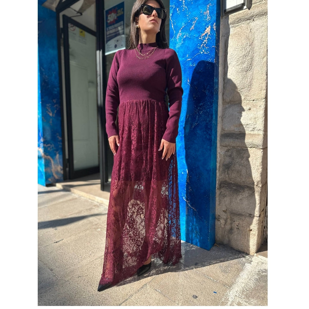 ABITO IN MAGLINA CON GONNA IN PIZZO