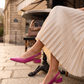 Morablu 3191 Sol Soft Fuxia Sandalo Basso Tacco 20