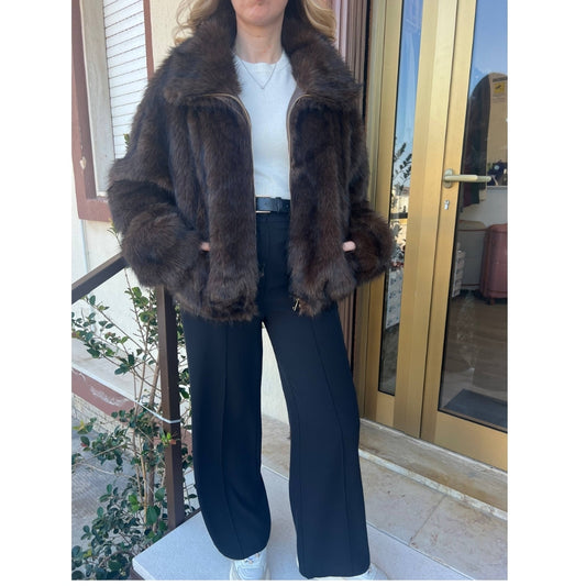 ECOPELLICCIA CON ZIP