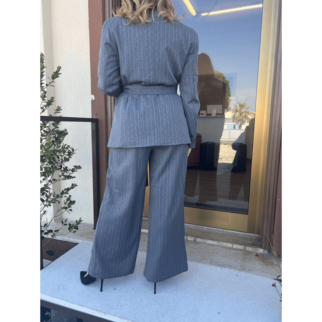 COMPLETO STRASS GRIGIO