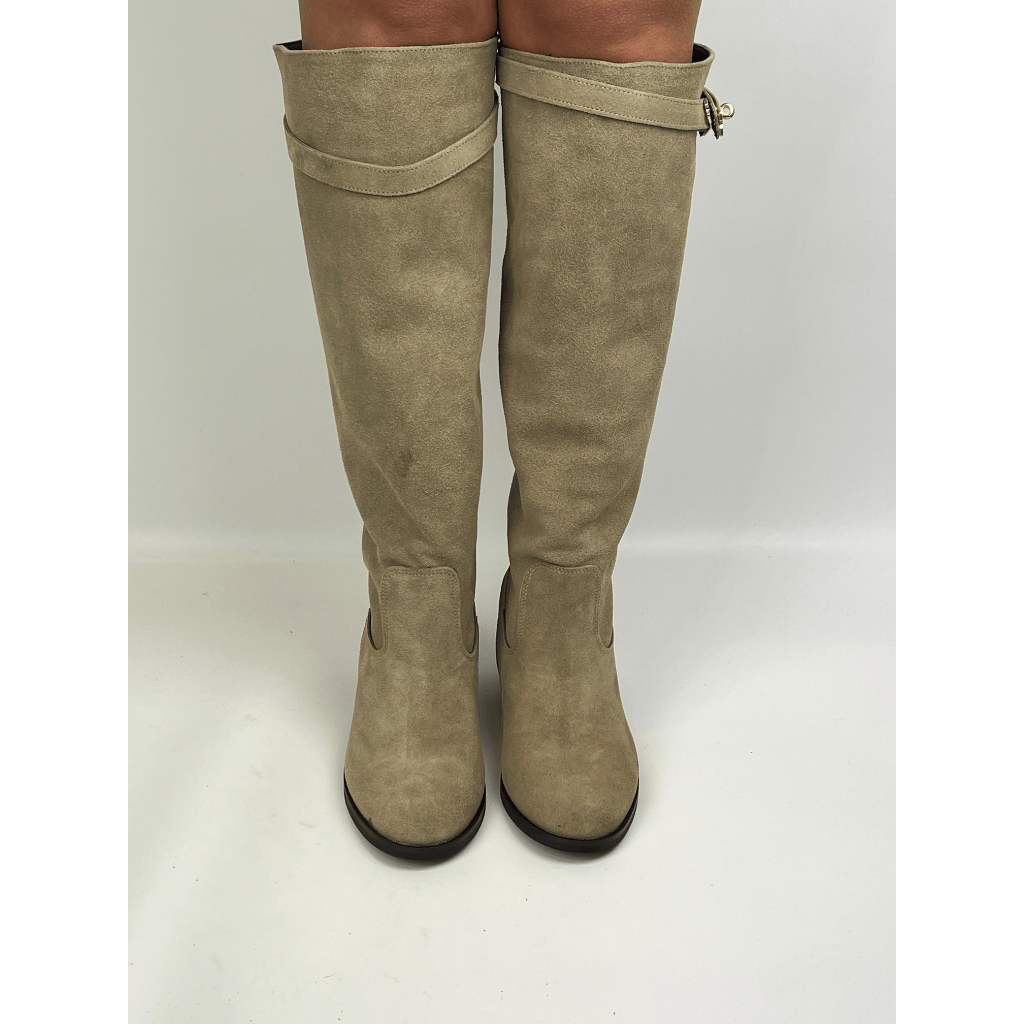 STIVALE V52 CAMOSCIO TORTORA