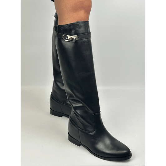 STIVALE V52 VITELLO NERO