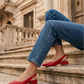 Morablu 3191 Sol Soft Rosso Sandalo Basso Tacco 20