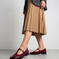 Mocassino Donna Bordeaux Scamosciato con Punta in Vernice Marrone - Art 505