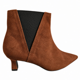 Tronchetto Donna England Chocolate Scamosciato Tacco 50 mm - Art 4049