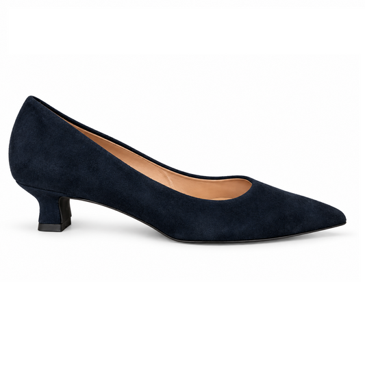 MORABLU 3871 R CAMOSCIO PELLE BLU TACCO