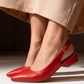 Morablu 3191 Sol Soft Rosso Sandalo Basso Tacco 20